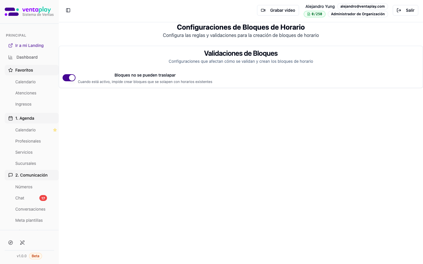 Validaciones de bloques