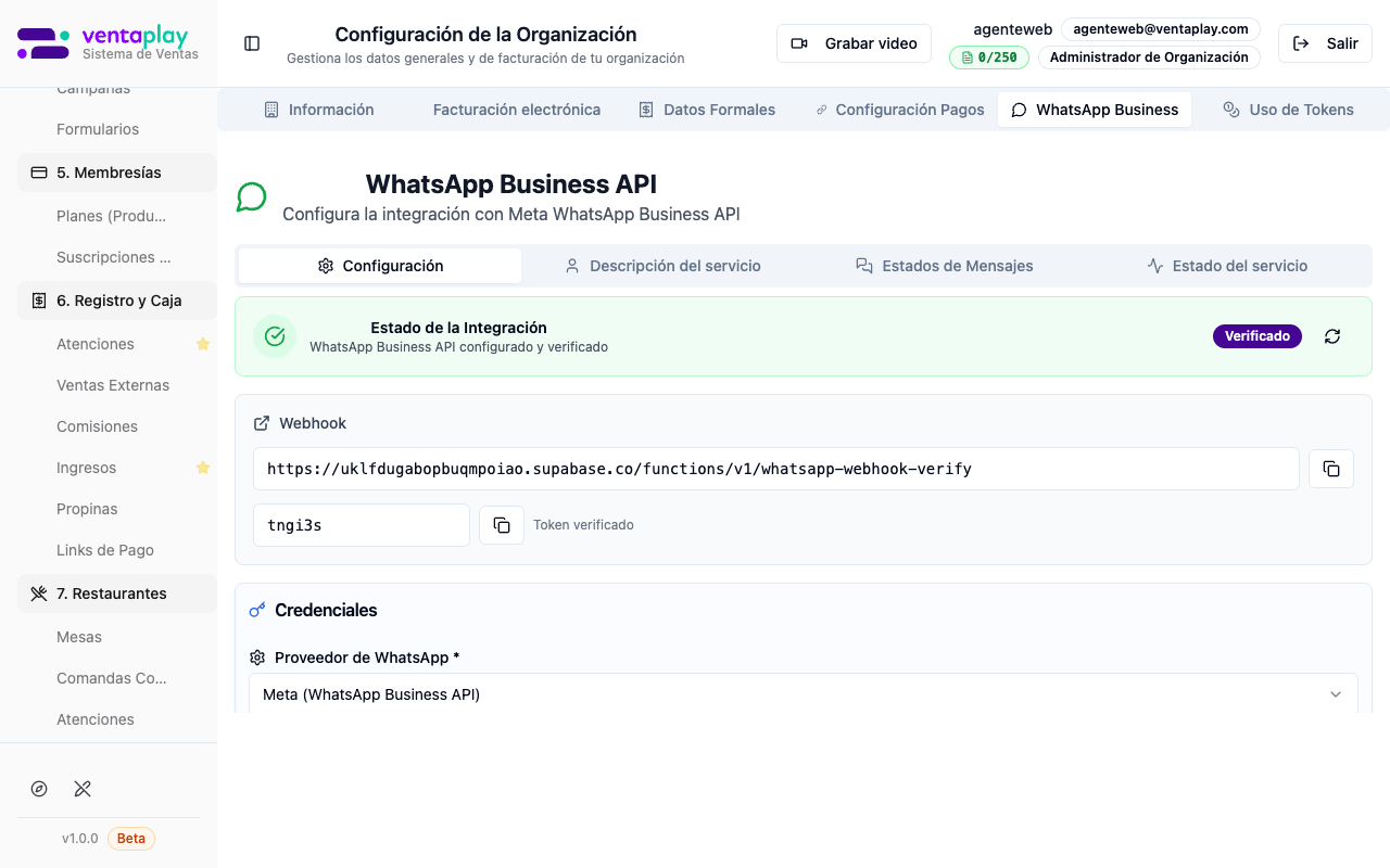 Tab WhatsApp Business