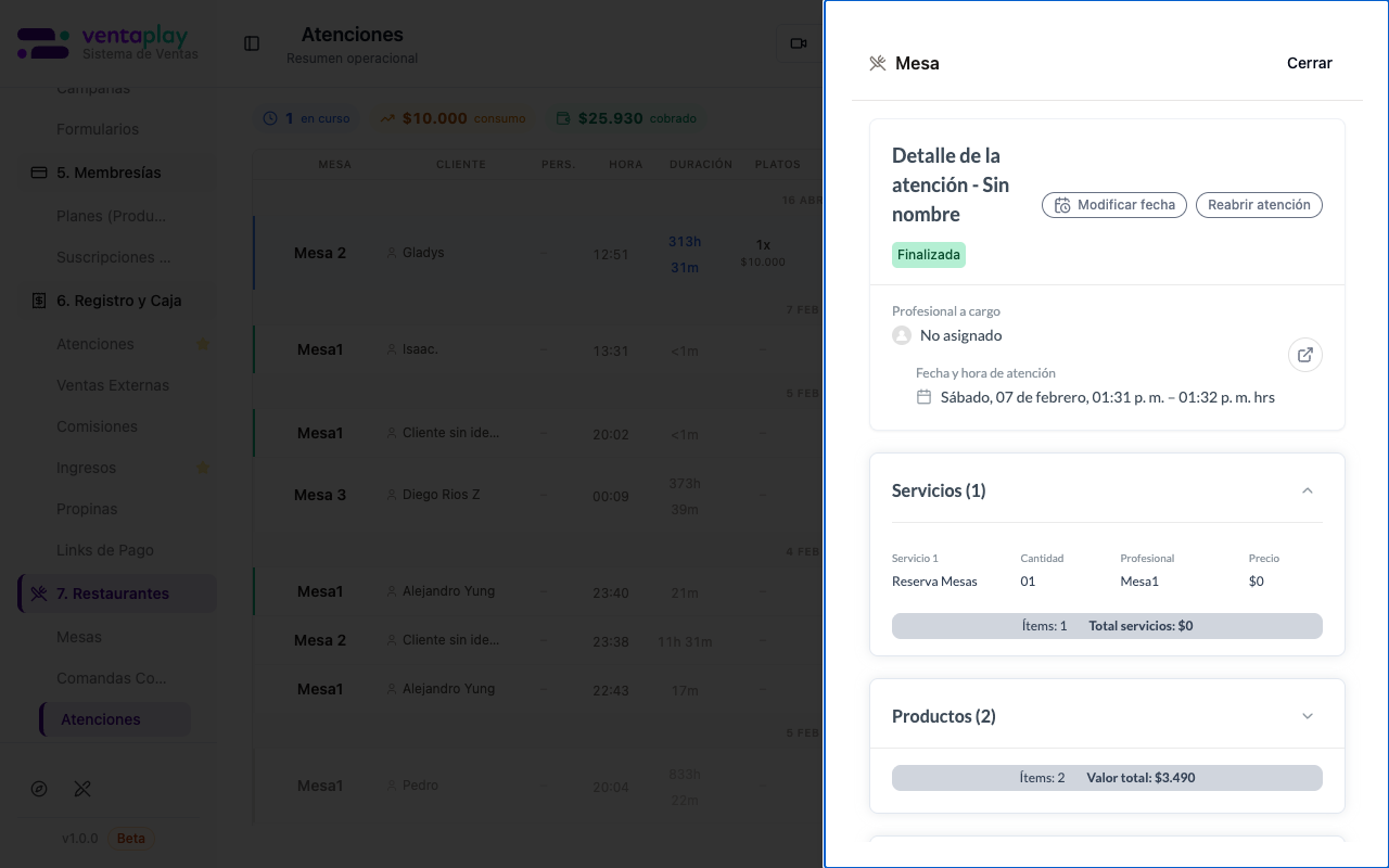Drawer atención Mesa1/Isaac (Finalizada)