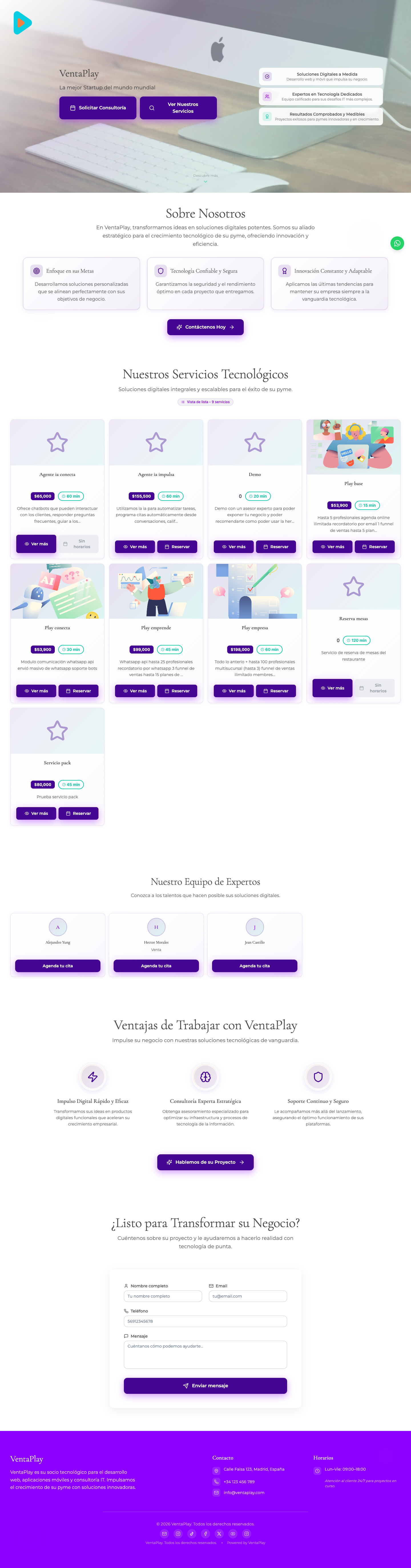 dale.ventaplay.com — landing renderizada